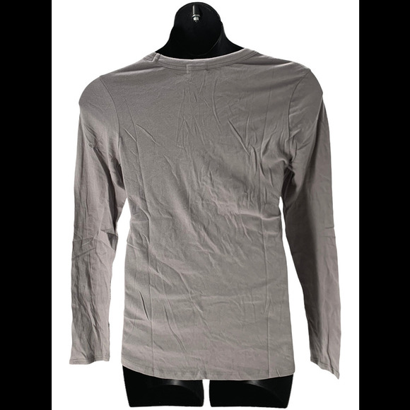 Barefoot Dreams Malibu Collection Loose Jersey Tee Dove Gray - Regular - Picture 2 of 3